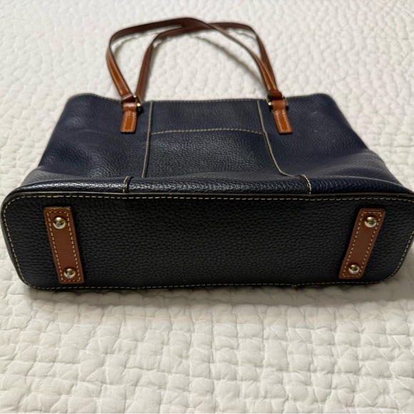 Dooney & Bourke Navy Lexington Tote Bag - Picture 3 of 7